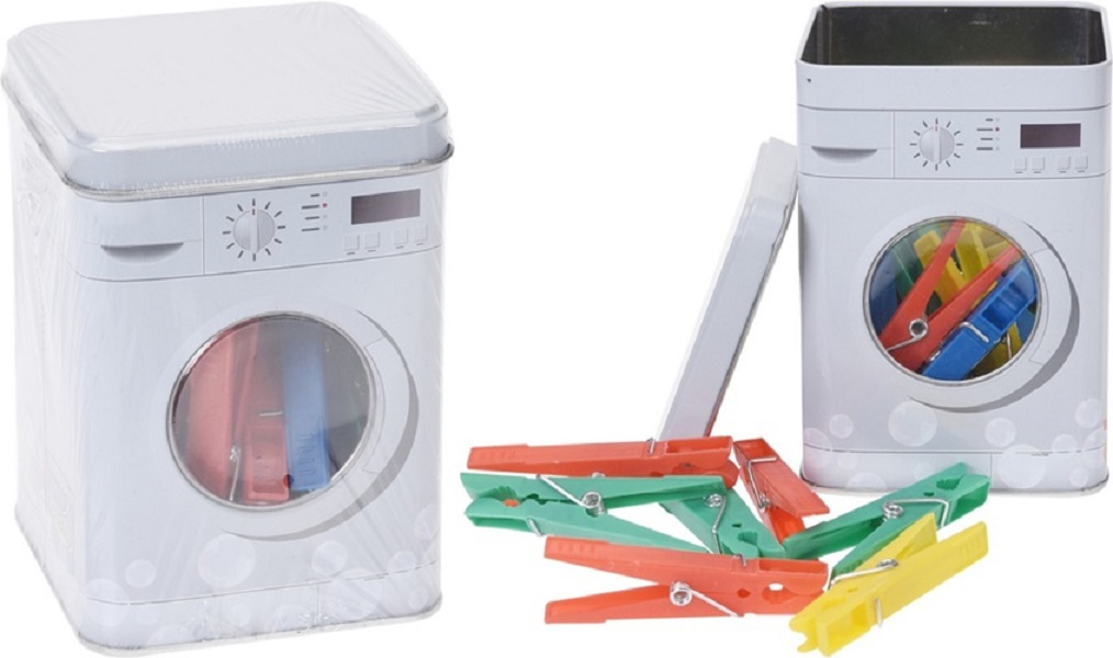 Canister with Pegs Metal 24Pc