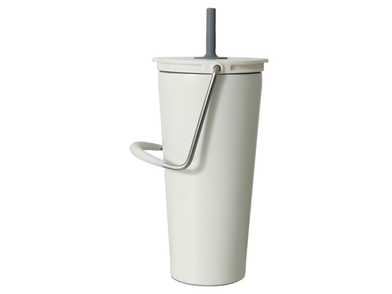 Insulated Straw Flask 600ml | Double Wall Vacuum Flask with Built-in Straw - GlassLink