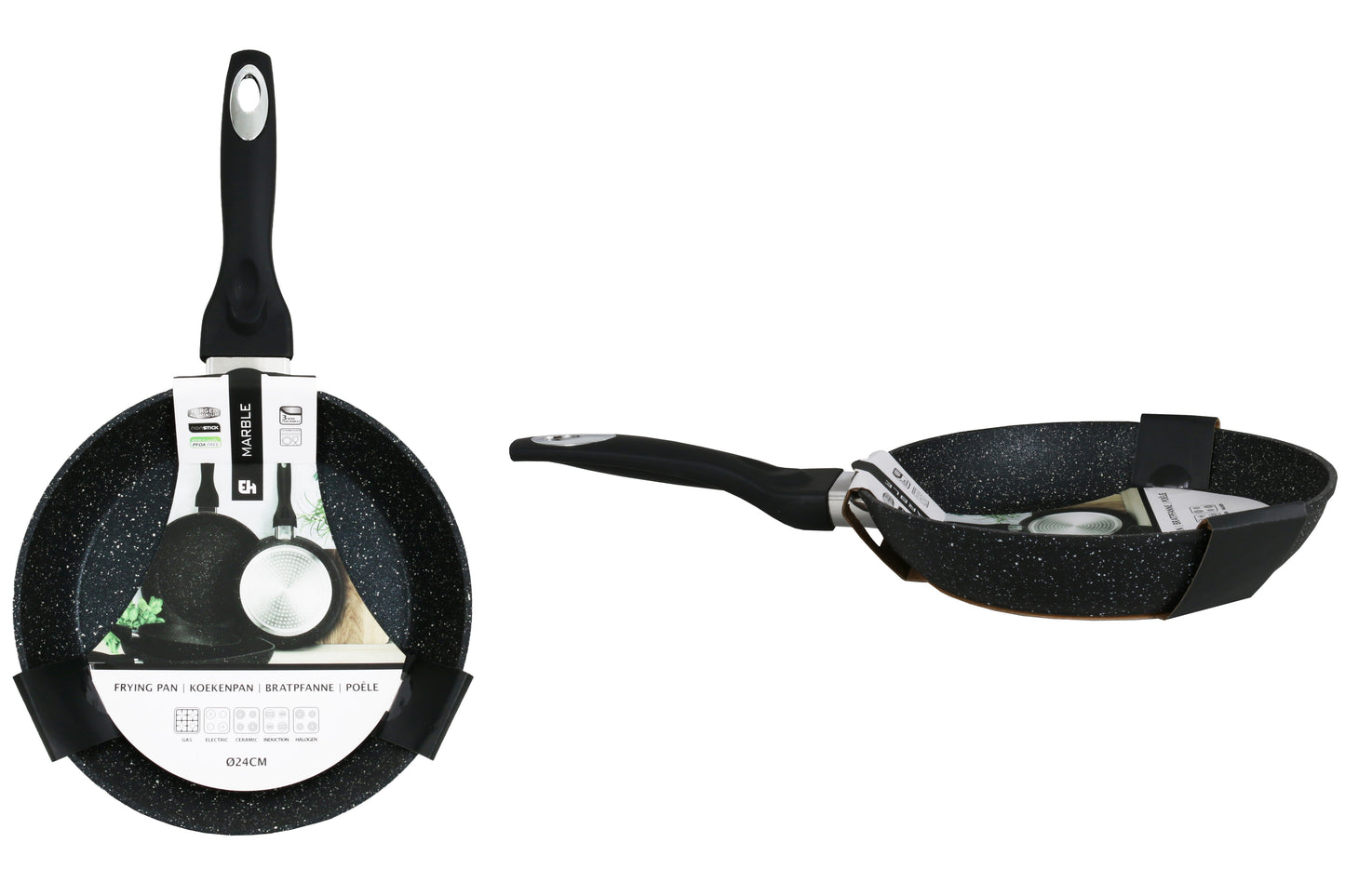 24cm Forged Aluminium Frying Pan - GlassLink