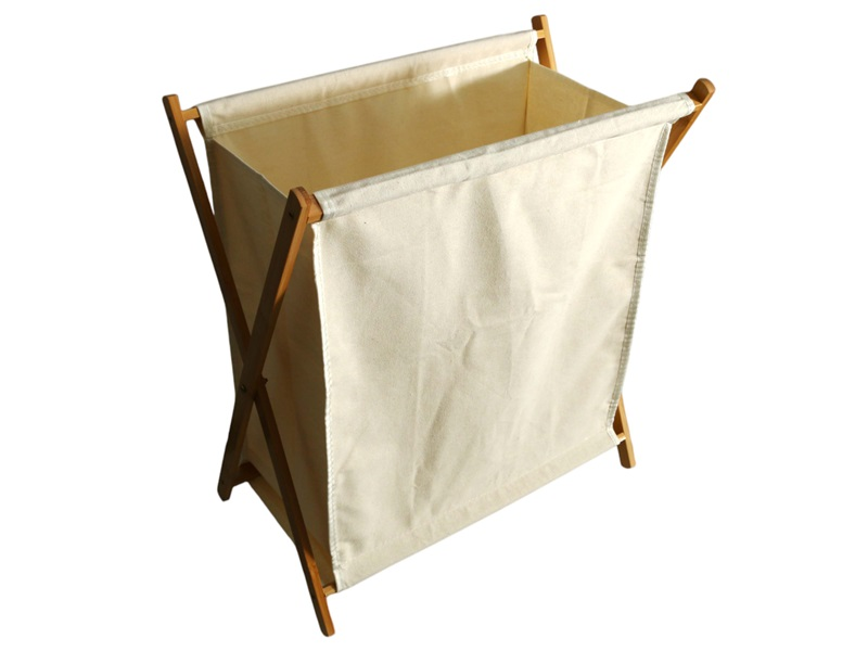 Cream Laundry Bin – Stylish & Spacious Clothes Storage - GlassLink