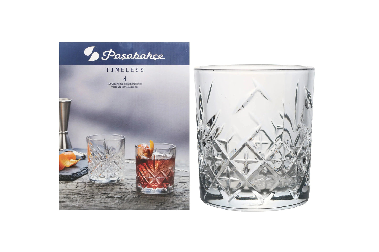 Timeless by Pasabahce Whisky Glass 4-Pack GlassLink