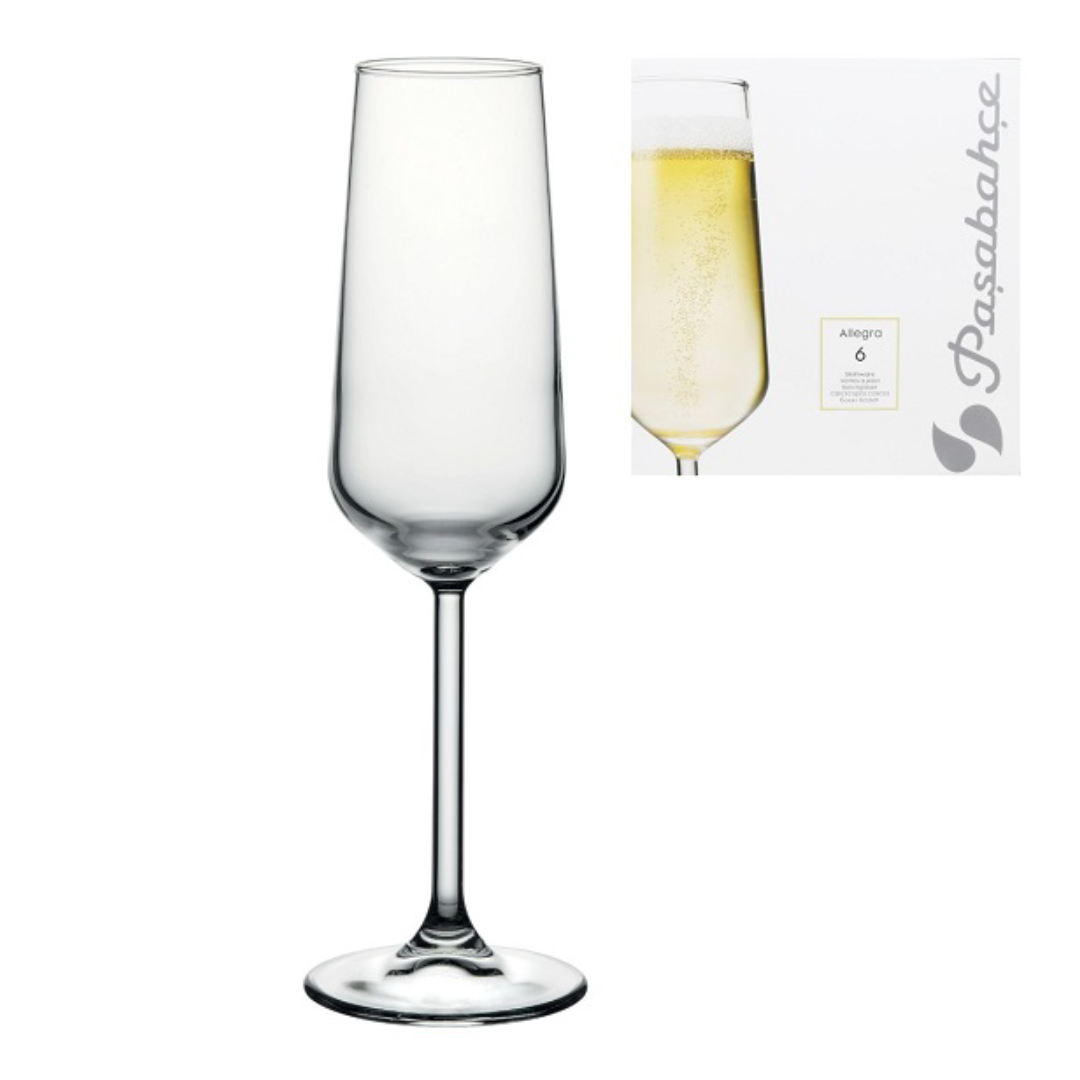 Allegra Champagne Flute 195ml 6Pc