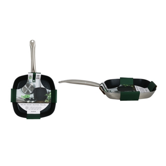 25cm Square Forged Aluminium Griddle Pan