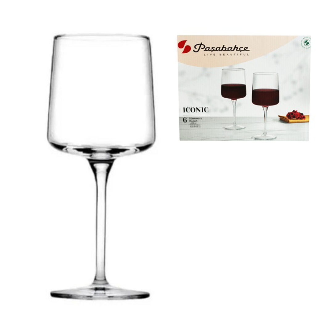 Iconic Crystal Wine Glasses - Set of 6 (430ml)