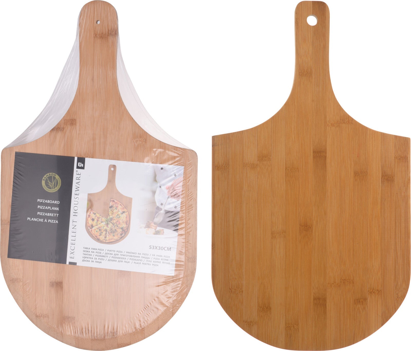 Extra Large Bamboo Pizza Paddle - 53cm - GlassLink